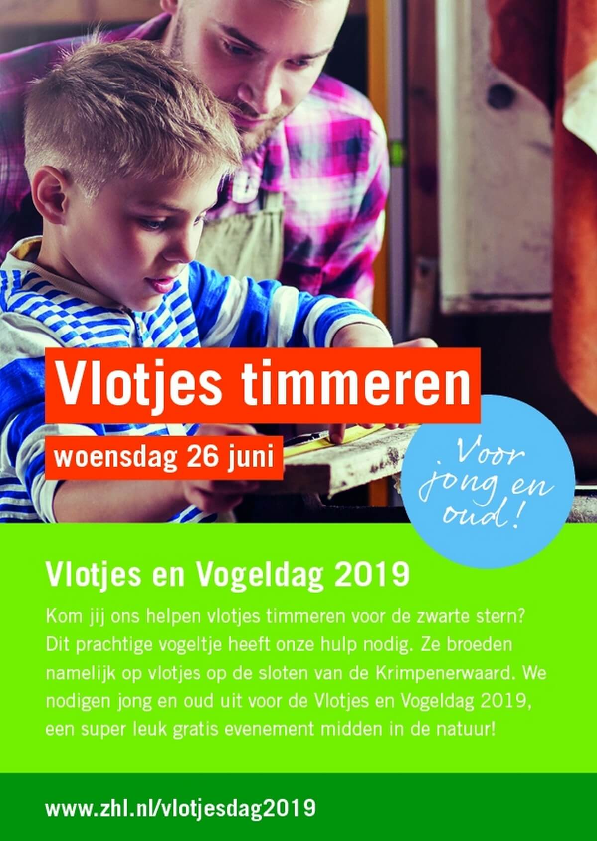 Vlotjes en Vogeldag woensdag 26 juni 2019